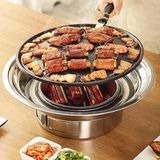 Merkloos Draagbare Houtskool Grill - RVS Roestvrijstalen BBQ voor Outdoor Camping en Picknick