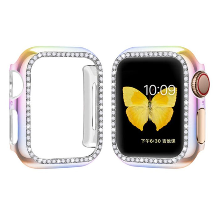 Stuff Certified Diamond Hoesje voor iWatch Series 40mm - Hard Bumper Case Cover Kleurenmix