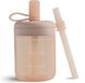 Ibenzoa® gobelet à boire en silicone avec paille, marron