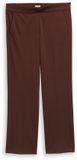 Tom Tailor Women + Tom Tailor Dames Plus Size Rechte Broek Dark Pecan Brown Maat 50