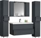 VCM Ensemble de meubles de salle de bain Silora XL 100 cm anthracite