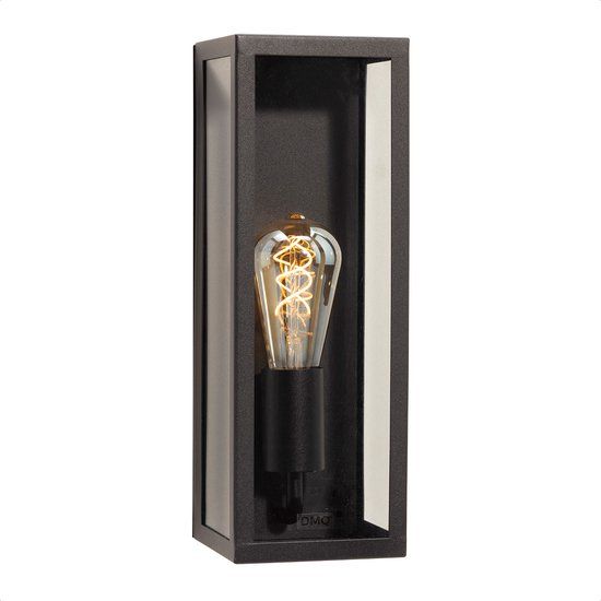 DMQ Boston Smal - Outdoor Wall Lamp - Black - E27 - IP44