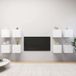 Prolenta Maison Exclusive - Wandmeubels voor tv's, 8 stuks, wit, 30,5 x 30 x 30 cm