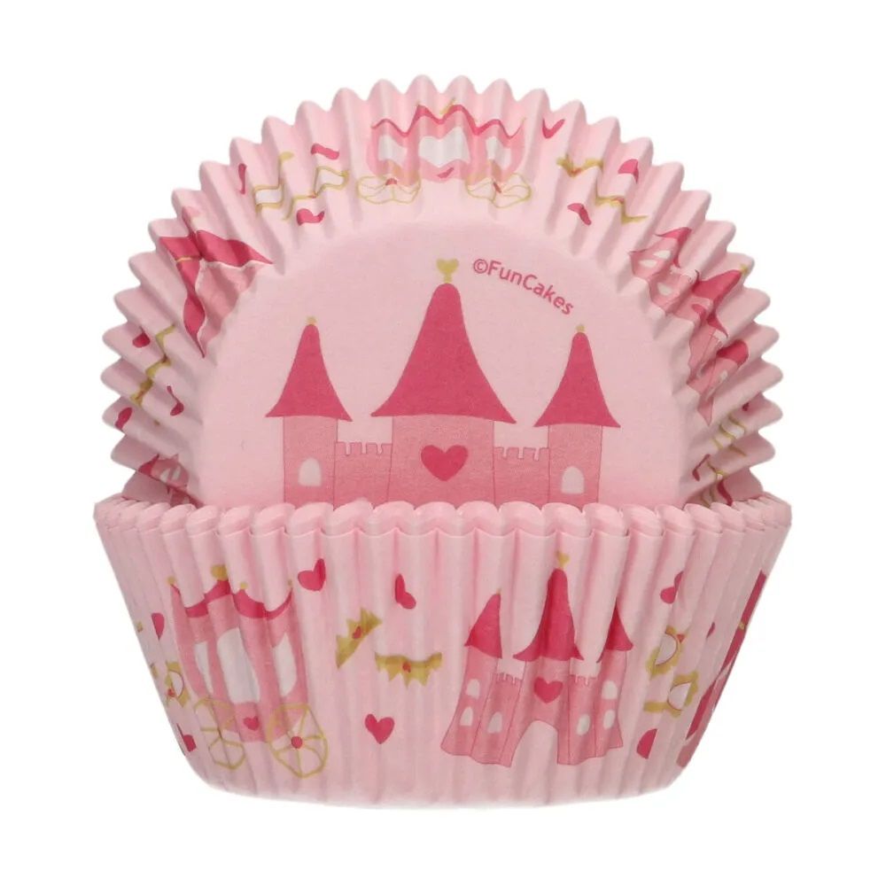 FunCakes F84195 - Bakvormen - Roze - Papier - 48 stuks - Rond