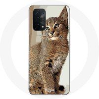 Maniacase Etui voor Oppo A74 5G Siamese kattenras