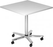 Hammerbacher Table de conférence BISTRO 88Q C Gris / Chrome
