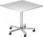 Hammerbacher Table de conférence BISTRO 88Q C Gris / Chrome