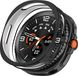 Samsung TPU hoes voor de Samsung Galaxy Watch8 Classic 46mm, half doorschijnend, zwart