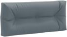vidaXL - Coussin de dossier de palette - VIANEN - 100% Polyester - Bleu - 120 x 60 x 12 cm