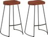 vidaXL Barkrukken 2 stuks Gavin 50x40x78 cm massief mangohout