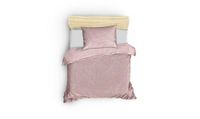 Nuit Des Rêves Luxe Satijnen Single XL Quilt Cover Set, 155 x 200 cm, 100% Katoen, Poederkleur