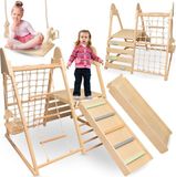 Mamabrum Aire de jeux intérieure en bois XL 5-en-1 Aventure