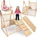 Mamabrum Aire de jeux intérieure en bois XL 5-en-1 Aventure