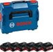 Bosch Professional Bosch 18V Accu Set in L-BOXX - 6x 4.0Ah - 1600A02A2S