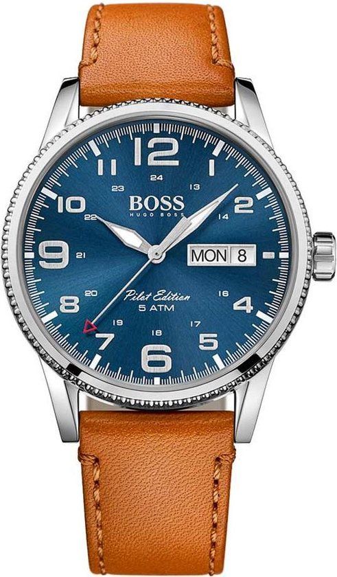 BOSS 1513707 Kwartshorloge voor heren, met roestvrijstalen armband