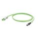 Weidmüller 1211080030 Vert 3 m Cat5e SF/UTP (S-FTP) M12 vers RJ-45 câble réseau