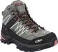 CMP Rigel Mid Wandelschoenen Dames Leer Textiel Grijs/Zwart