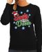 Bellatio Decorations Shoppartners Bv Foute kersttrui / sweater Santa is a little drunk zwart voor dames - kerstkleding / christmas outfit L