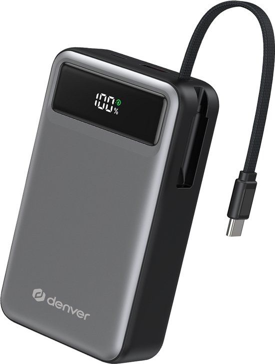 Denver Powerbank 20000 mAh - Grijs