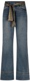 Red Button Red Button wide leg jeans met ceintuur - medium blue denim