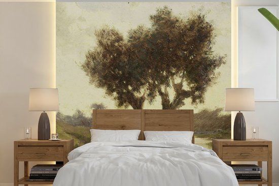 Nr1Wallpaper Fotobehang Landschap met twee bomen - Paul Joseph Constantin - 260x260 cm - Vliesbehang