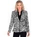Widmann - Party Fashion Blazer met pailletten voor dames, zebrapatroon, discofever, colbermove, jas, dierenprint