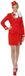 Trolley Smiffy Rood stewardessen kostuum voor vrouwen - Verkleedkleding - Medium