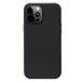 Aaiino Strongly beschermhoes voor iPhone 12 Pro Max, siliconen hoes, stoot- en krasbestendig, Wireless Charge, zachte grip, hoge bescherming, Italiaanse kwaliteit, zwart