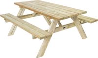AXI Julie Picknicktafel van hout Klassiek 177 x 154 cm - Naturel