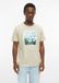 s.Oliver T-shirt met vlammengaren en artwork voor heren, maat M, beige