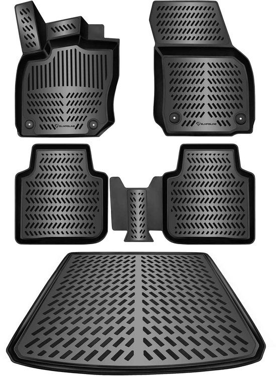 ELMASLINE Elmers Gesellschaft mbH (Elmasline) 3D Rubber Automatten & Kofferbakmat Set voor VW TIGUAN 2016-2024