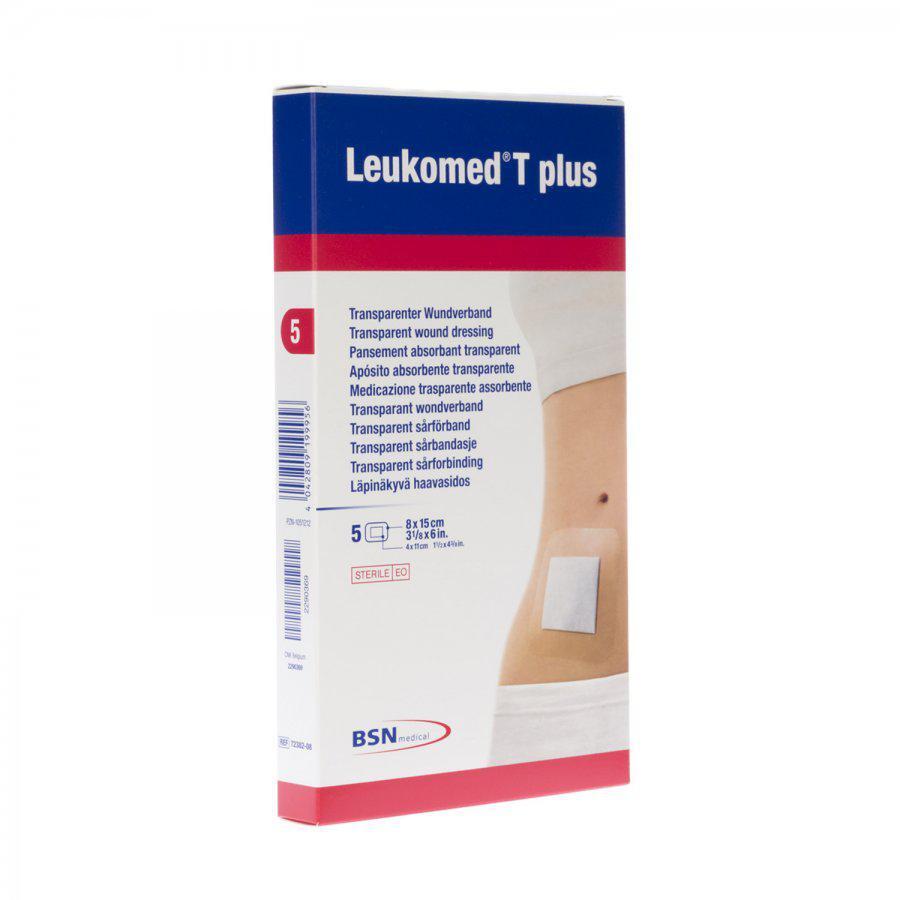 Leukomed T plus 8x15cm 5 stuks