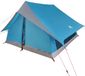 vidaXL Tente familiale - 315 x 286 x 200 cm - Polyester et Fibre de verre - Bleu
