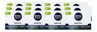 NIVEA MEN Crème de jour sensitive visage - 50 ml - Lot économique - 12 pièces