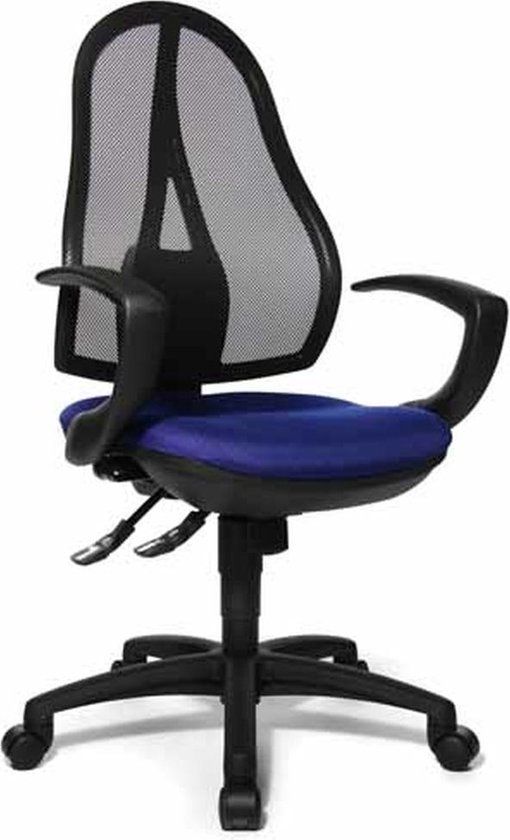 Topstar Open Point SY AL.Q3 Bureaustoel - Blauw - Met Armleuningen - Ergonomisch