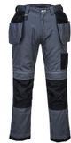 Portwest PW3 Werkbroek met holsterzakken T602 - Grijs/Zwart - 33