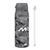 MotoGP Camo Sport Thermosfles Met Verwijderbaar Rietje, 750ml/24oz, Lekvrij Vacuüm Geïsoleerde Drinkfles, Makkelijk Te Openen, Veilige Sluiting, Vaatwasmachinebestendig, Klapdeksel, Metalen Fles