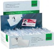 Sigel naamplaatje met kombiklem 54x90mm doos á 50 stuks SI-ZB200