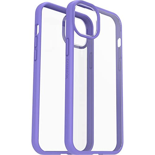 OtterBox Sleek Series-hoesje voor iPhone 14 Plus, schokbestendig, valbestendig, ultradun, beschermende, getest volgens militaire standaard, Antimicrobieel, Transparant/Purper, Zonder Verpakking