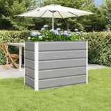 vidaXL Plantenbak lichtgrijs 100 x 50 x 77 cm gegalvaniseerd staal