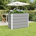 vidaXL Plantenbak lichtgrijs 100 x 50 x 77 cm gegalvaniseerd staal