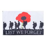 AZ FLAG Vlag Lest We Forget Army 150x90 cm Polyester 100D 2 Ringen