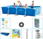 Intex Rechthoekig Frame Zwembad - 450 x 220 x 84 cm - Blauw