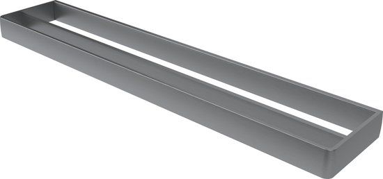 Generiek Haceka Aline Dubbele Handdoekhouder Grijs Aluminium 60cm