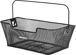 Basil Capri Luggage Carrier Basket closely, black