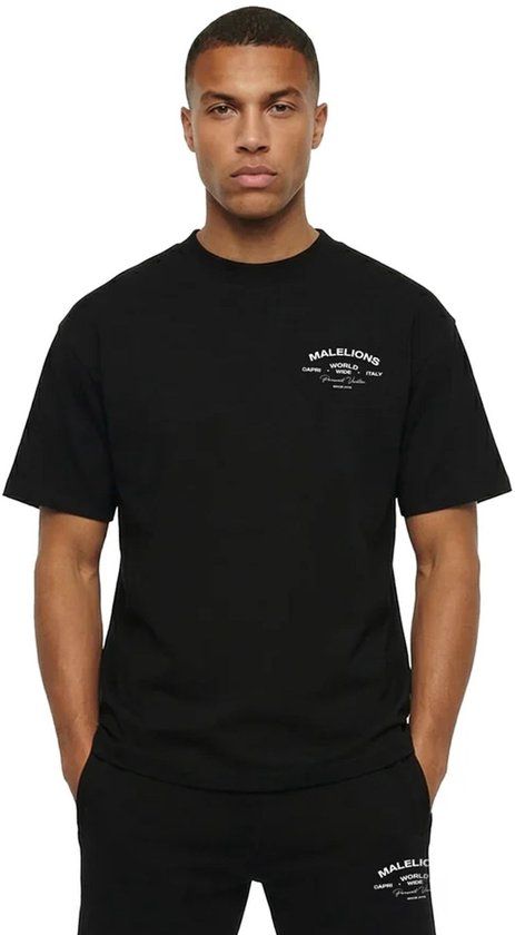 Malelions Permanent Vacation T-shirt Zwart