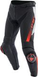 Dainese Super Speed S26 geperforeerde leren motorfietsbroeken - Wit/Rood/Zwart - Maat 58