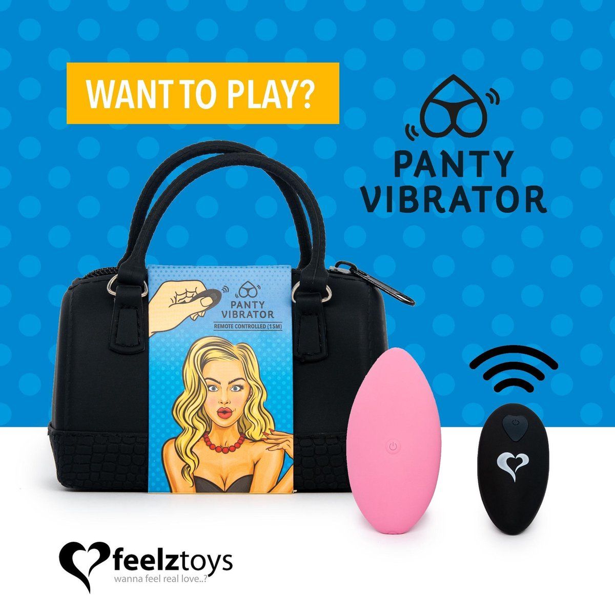 FeelzToys Panty Vibe - Roze - 50 g