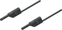 SKS Hirschmann MVL S 200/1 Au Veiligheidsmeetsnoer Banaanstekker 2 mm Banaanstekker 2 mm 2.00 m Zwart 1 stuk(s)