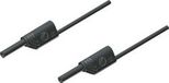 SKS Hirschmann MVL S 200/1 Au Veiligheidsmeetsnoer Banaanstekker 2 mm Banaanstekker 2 mm 2.00 m Zwart 1 stuk(s)